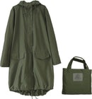 Opvouwbare waterdichte regenjas met draagtas - Legergroen