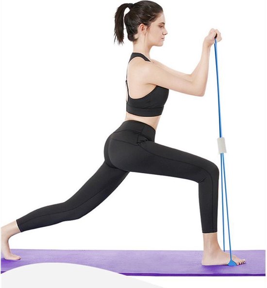 TDR - Trekkoord Yoga -ElastiekFiguur 8 Rally -blauw