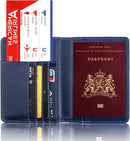 Unikorf Luxe RFID paspoort/pasjeshouder - donkerblauw