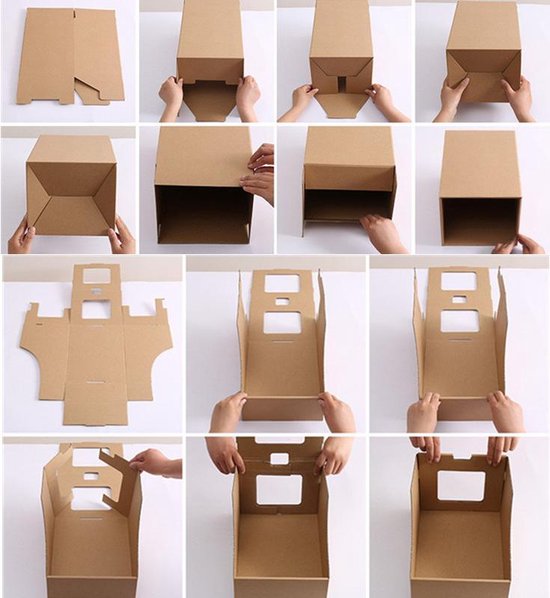 5 Kartonnen Schoenen Opbergdozen Vouwbaar 35x23.5x13.5cm