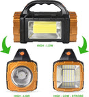 LED zaklamp Rood/Blauw waarschuwing, 1500mAh, USB - Outdoor