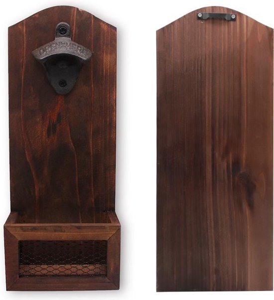 Bieropener muur met opvangbak - Voor binnen en buiten