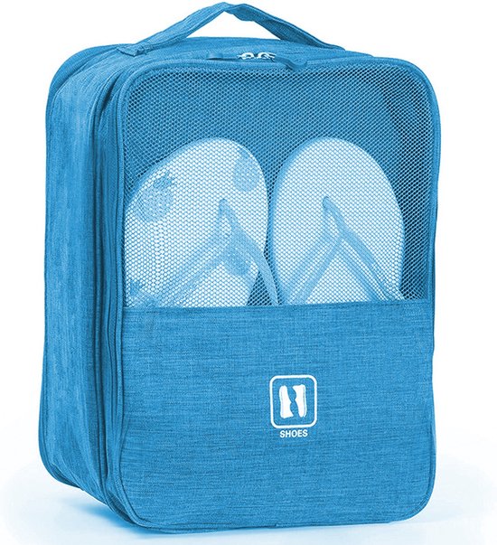 Extra grote schoenen opbergtas tot maat 50 - lichtblauw