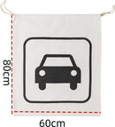 Set van 3 grote Linnen Opbergzakken 80x60 cm 226 L