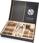 24-delig Luxe Zilverkleurig Bestek Set - RVS - Voor 6 Personen - Familieset - Luxe