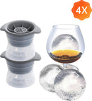 TDR-4 stuks Siliconen ijshockey ijsbakvorm grijs (groot) 11*8*7.5CM