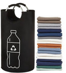 Zwarte Oxford doek ring handvat bedrukte fles 90L met handva