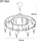 RVS Droogcarrousel met 20 Knijpers - Voor Georganiseerd Drog