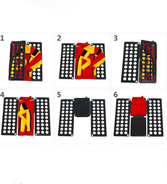 Vouwplank voor kinderen - Handig en snel, 38x40cm - Zwart