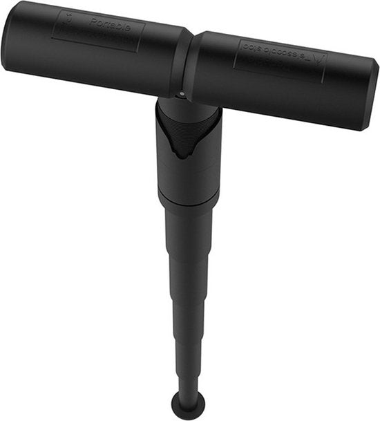 Merkloos TDR-Compacte Zitkruk, inklapbaar, 100kg, zwart