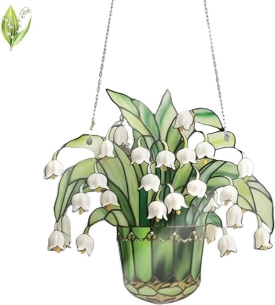 Lelietje-van-dalen Raamhanger – Acryl Suncatcher (23×23 cm)