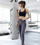 Paars Dames Yoga Legging - Sportbroek - L