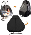 Egg chair beschermhoes 230x200 cm antraciet waterdicht rits