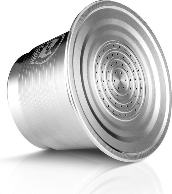 5 delige Herbruikbare RVS Nespresso Capsule Set met Tamper, Afsluitclip, Maatschep en Reinigingsborstel - Compleet en Duurzaam Koffiezetplezier