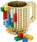 Build on Brick Mug -goud- 350 ml - bouw je eigen mok met bou