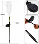 LED zonne-energie rieten lamp - Decoratieve en energiezuinige lamp voor uw tuin, patio of veranda- warm licht