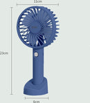 Draagbare USB Ventilator - Oplaadbaar - Diepzee Blauw