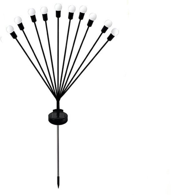 LED Zonne Tuinlamp Vuurvlieg 10 Lichts Warm Licht 74 cm