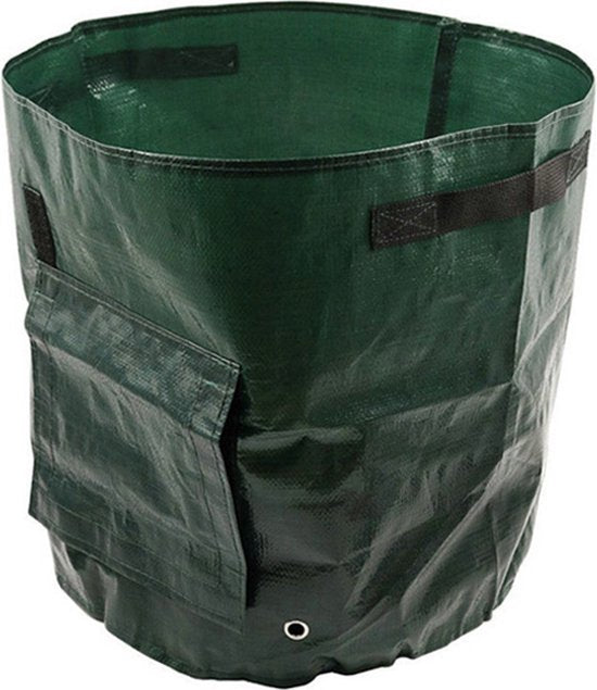 2 STUKS Aardappelplantzak met Luchtcirculatie en Waterafvoer-plantzak voor het kweken van groenten & fruit. 35x50cm Groen