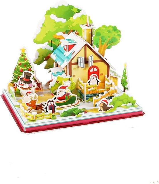 3D Kerstpuzzel – Winterwonderland vol Magie en Creatief Speelplezier – Voor Jong en Oud