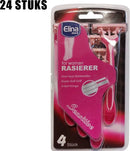 Elina 24 Wegwerp Scheermesjes voor Vrouwen met Aloe Vera