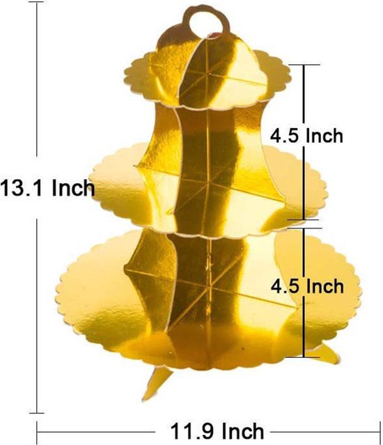 82 Stuks Wit Goud Partyserviesset- Feest Decoratieset -Verjaardag - Bruiloft-feestdecoratie met borden , tafelkleed en etagère 3 laags