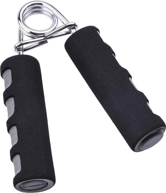 TDR - Fitness set 7-in-1 - Ab roller | Buikspiertrainer | Stretchband | Trainingswiel | Opdruksteunen | Push-up bars | Springtouw | Fitnessmat | Kniemat| Sportset | Thuis fitness - Zwart