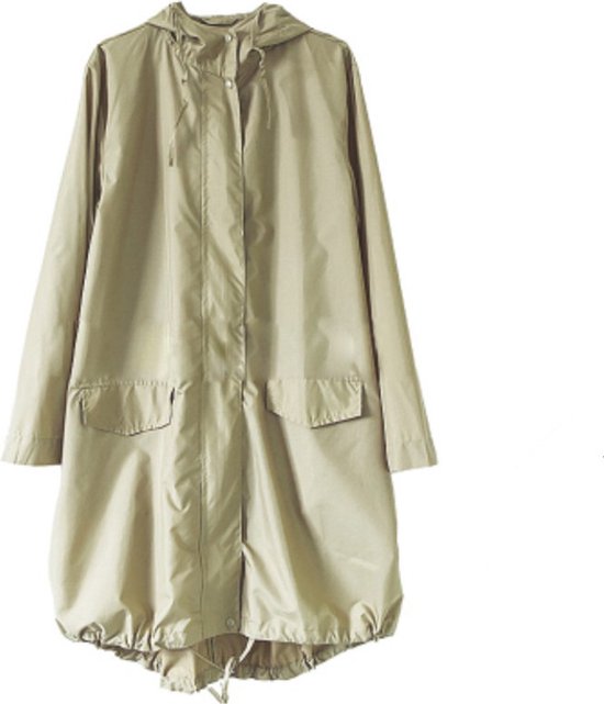 Opvouwbare waterdichte regenjas met draagtas - Kaki