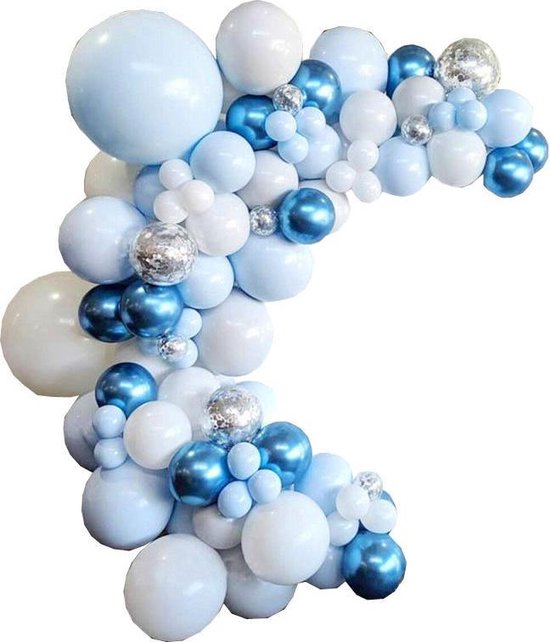 107-delig Ballonnenboog Blauwtinten voor Feest