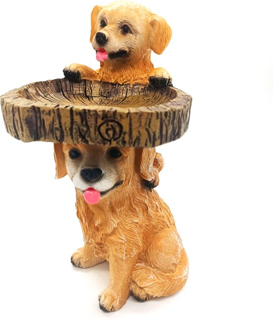 Unikorf Resin Vogelvoeder Hondenontwerp 9x10x19cm