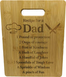 Bamboe Snij- & Serveerplank 'vaderliefde' - 28x22 cm