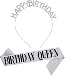 Merkloos Tiara-Sjerp 'Birthday Queen' Zilver