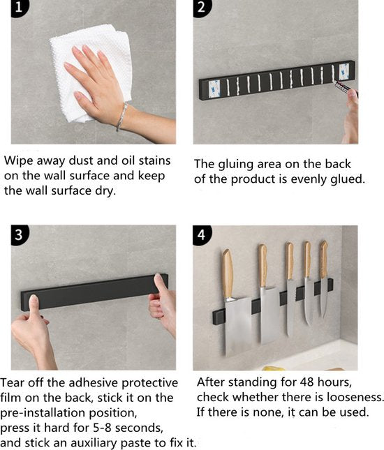Magnetische messenhouder 50 cm - Neodymium magneten