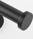 Toiletrolhouder RVS Zelfklevend Zwart - Geen Boren