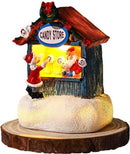 6 stuks Mini Kerstdorp met LED-verlichting – Cadeauwinkel, Snoepwinkel & Thermo Gulee-betoverende kerstsfeer