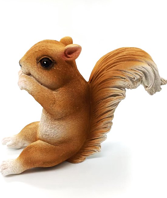 Gesimuleerde Eekhoorn Tuindecoratie - Hars 6.5*14*15cm