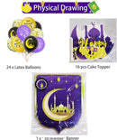 39 delig feestdecoratie set - Thema: Eid Mubarak / Ramadan / Suikerfeest