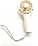 Draagbare Handventilator met grote capaciteit en Krachtige Windkracht-USB Oplaadbaar- Perfect voor Onderweg - 3 Snelheidsniveaus -wit-75 x40 x 140 mm