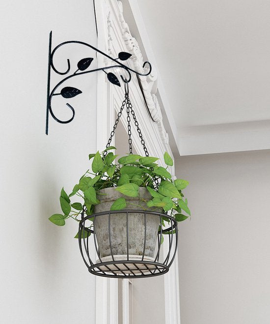 2 stuks De Metalen Hangende Plantenstandaard voor Creatieve Groene Ruimtes- Elegant Design en Duurzaamheid in één 21*29,5cm