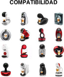 3 delige Herbruikbare RVS Dolce Gusto Capsule met Maatschep en Reinigingsborstel - Bespaar Geld en Bescherm het Milieu