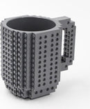Build on Brick Mug - Grijs - 350 ml - Creatieve Drinkbeker