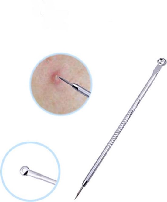 Roestvrijstalen comedonenverwijderingsset - 9 stuks