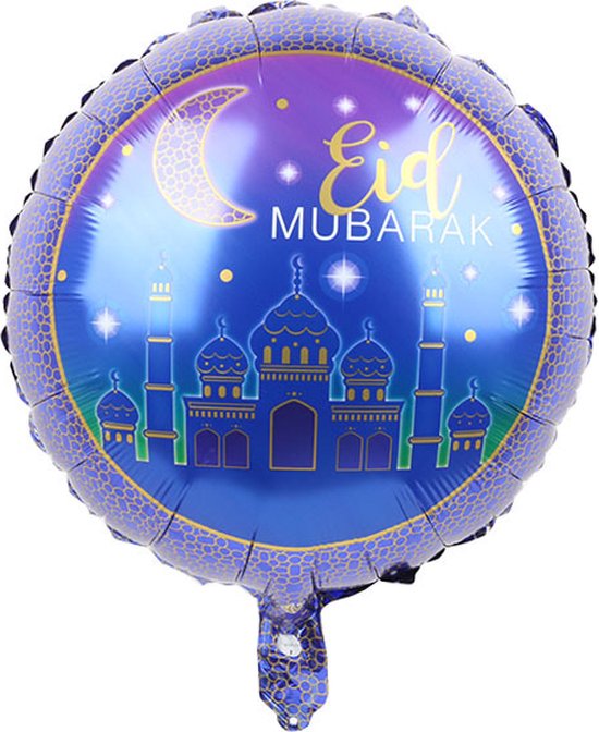 5 stuks Aluminium Folie Ballonnen-islamitische Ballonnen Set-eid mubarak
