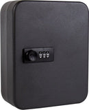 Sleutelkluis 48 haken met cijferslot - Zwart