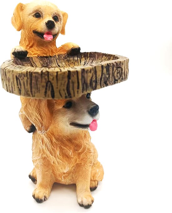 Unikorf Resin Vogelvoeder Hondenontwerp 9x10x19cm