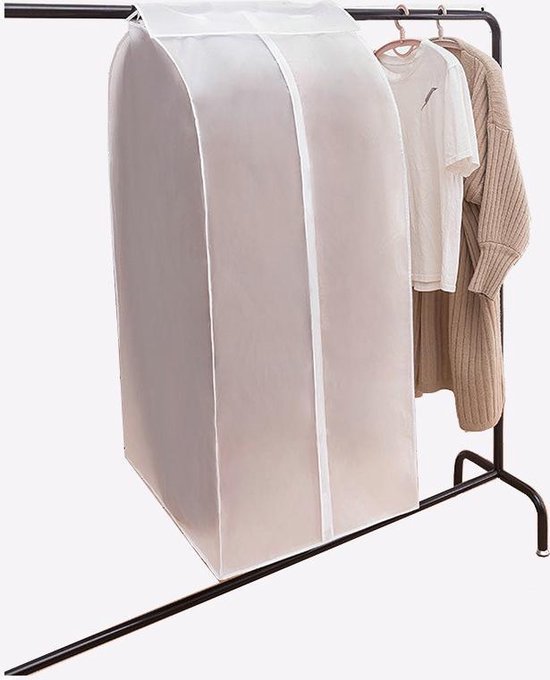 2 Stuks Kleding Stofkap Frosted 3D Opbergtas 60x50x120 cm