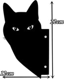 Unikorf 2-delige katten decoratie 22x18 & 22x12 zwart