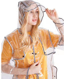 TDR-Transparante regenjas met reflecterende rand- One size