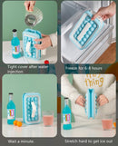 Duurzame ijsblokjesvorm - 36 hemelsblauwe blokjes