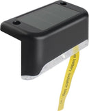 4 Stuks Tuinverlichting op zonne-energie - LED Buitenverlichting -IP65 waterdicht-nachtverlichting voor tuinhek en trap- zwart - warm licht (4 stuks in een doos)